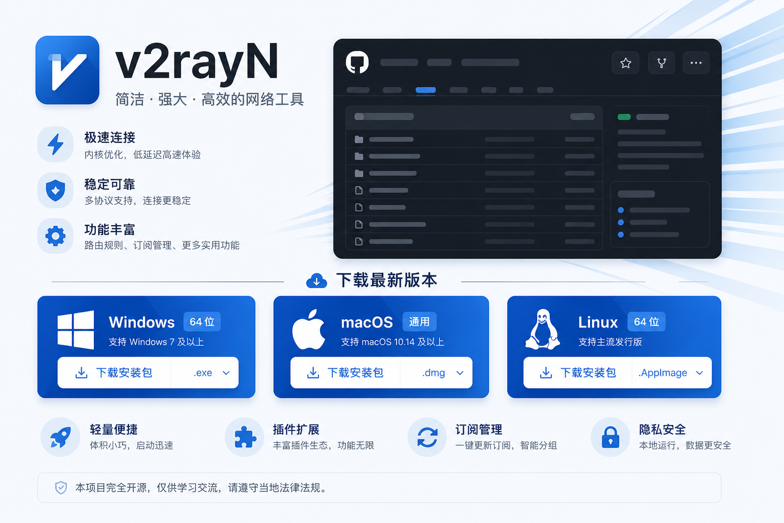 v2rayN官网高级灰科技客户端下载教程